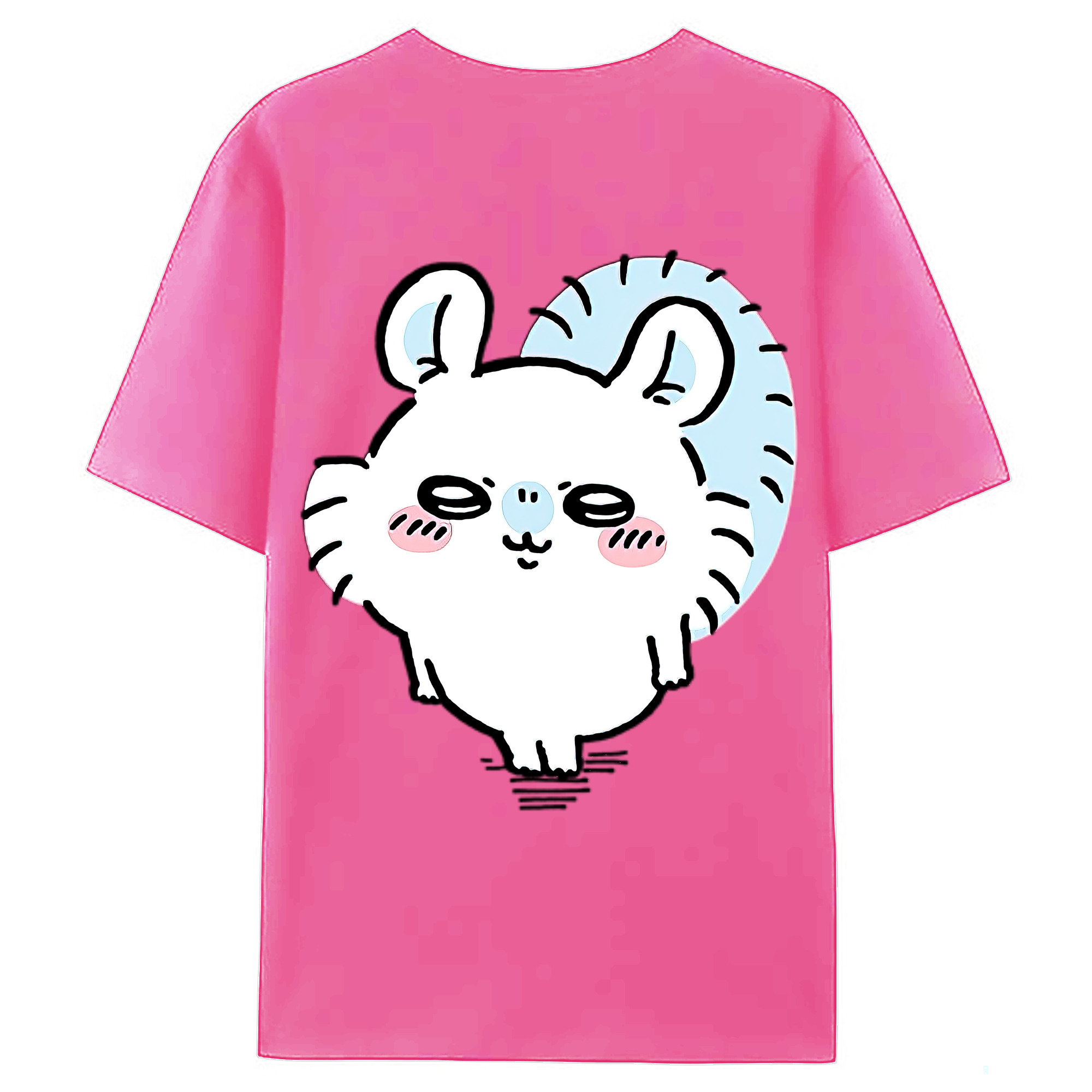 （画像用） ちいかわ モモンガ Chii-kawa Momonga レディース半袖Tシャツ(バックプリント)